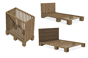 Das "Growing Bed" ist als Baby-, Kinder- und Jugendbett nutzbar